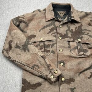 Weatherby Performance Outerwear Hunting Jacket Wool Blend Camo Mens‎ Medium